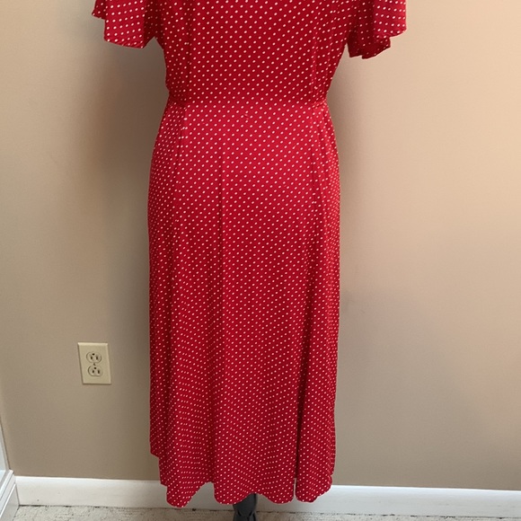Amazing Vintage Jenny Petites Polka Dot Swing Dress Size 16 - Picture 8 of 8